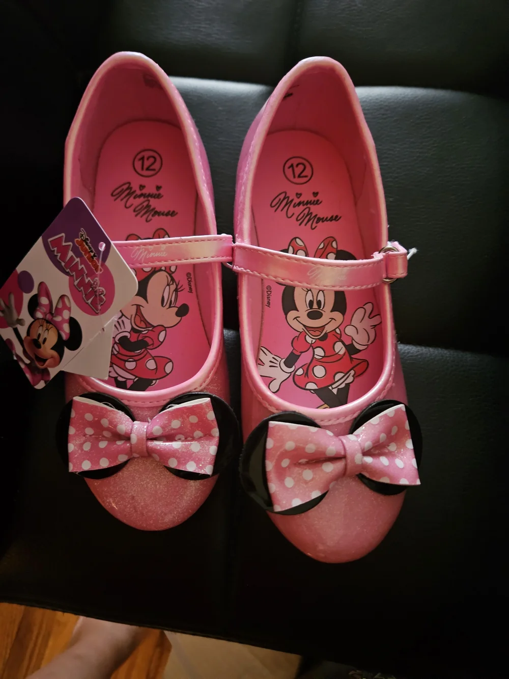 Minnie Mouse Pink Girls' Mary Jane Shoes